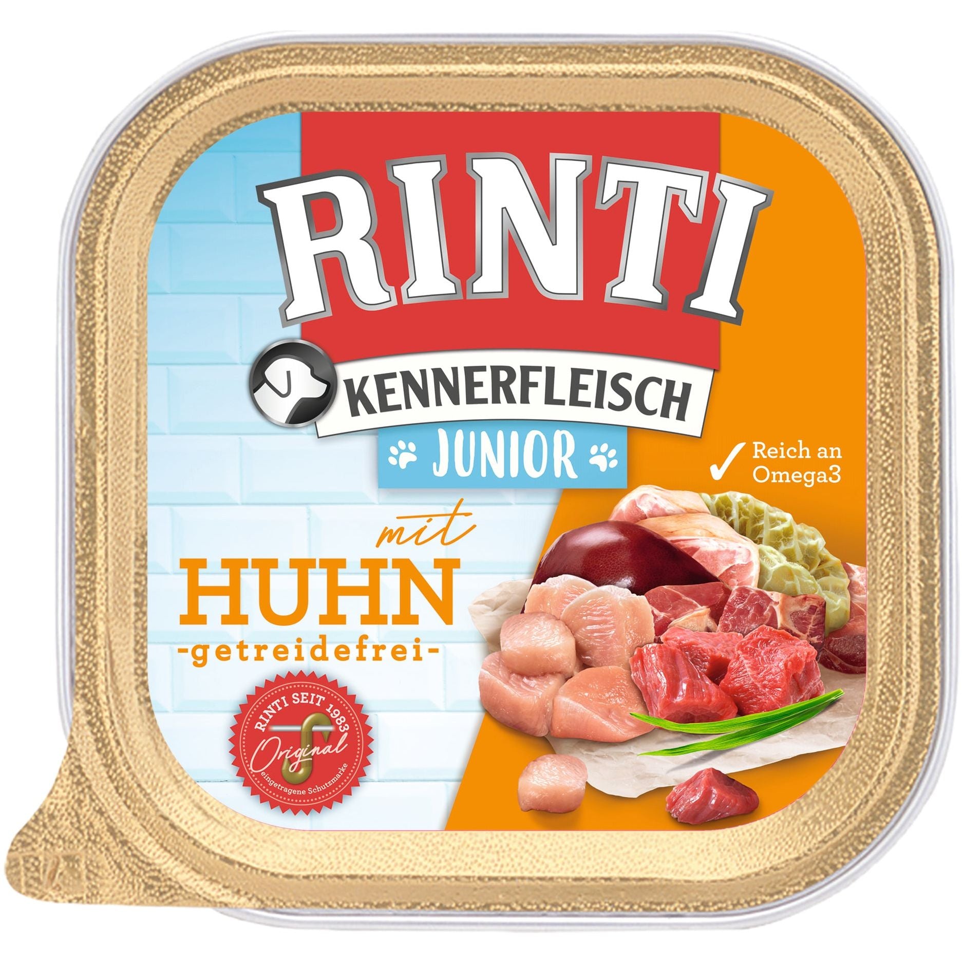Rinti Kennerfleisch Schale Junior Huhn 27x 300g